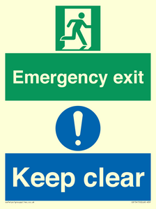 CB15415: Emergency exit keep clear
