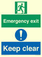 CB15415: Emergency exit keep clear