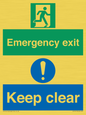 CB15415: Emergency exit keep clear