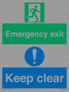 CB15415: Emergency exit keep clear