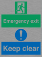 CB15415: Emergency exit keep clear