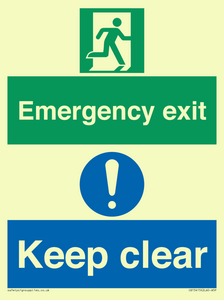 CB15415: Emergency exit keep clear
