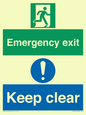 CB15415: Emergency exit keep clear