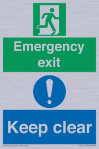 CB15415: Emergency exit keep clear