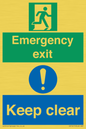 CB15415: Emergency exit keep clear