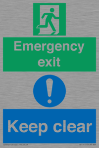 CB15415: Emergency exit keep clear