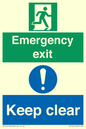 CB15415: Emergency exit keep clear