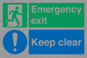 CB15415: Emergency exit keep clear