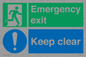 CB15415: Emergency exit keep clear