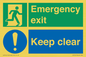 CB15415: Emergency exit keep clear