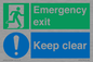 CB15415: Emergency exit keep clear