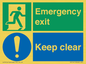 CB15415: Emergency exit keep clear