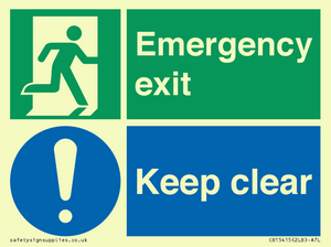 CB15415: Emergency exit keep clear