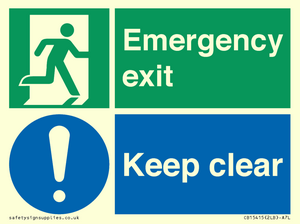 CB15415: Emergency exit keep clear