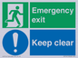 CB15415: Emergency exit keep clear