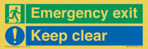 CB15415: Emergency exit keep clear