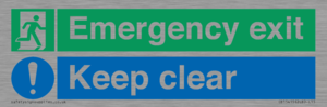 CB15415: Emergency exit keep clear