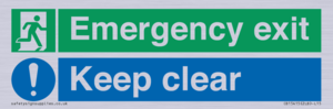 CB15415: Emergency exit keep clear