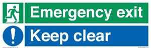 CB15415: Emergency exit keep clear
