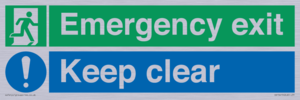 CB15415: Emergency exit keep clear