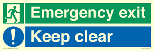 CB15415: Emergency exit keep clear