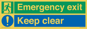 CB15415: Emergency exit keep clear