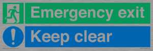 CB15415: Emergency exit keep clear