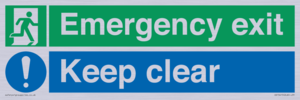 CB15415: Emergency exit keep clear