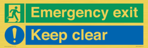 CB15415: Emergency exit keep clear