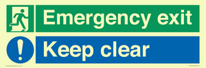 CB15415: Emergency exit keep clear