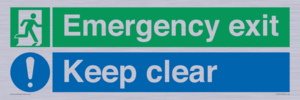 CB15415: Emergency exit keep clear