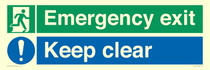CB15415: Emergency exit keep clear