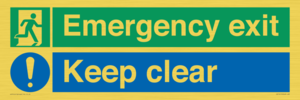 CB15415: Emergency exit keep clear