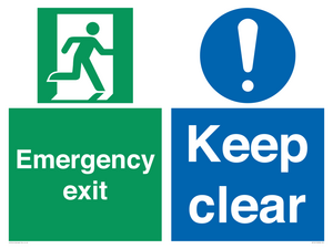 CB15415: Emergency exit keep clear