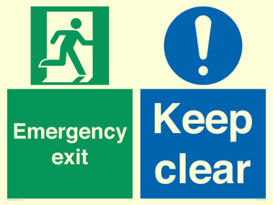 CB15415: Emergency exit keep clear