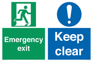 CB15415: Emergency exit keep clear