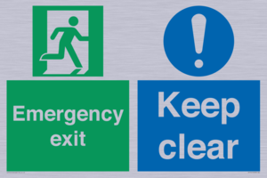 CB15415: Emergency exit keep clear