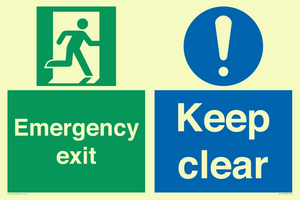 CB15415: Emergency exit keep clear