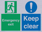 CB15415: Emergency exit keep clear