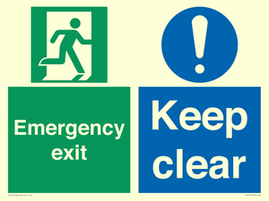 CB15415: Emergency exit keep clear