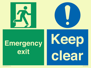 CB15415: Emergency exit keep clear
