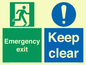 CB15415: Emergency exit keep clear