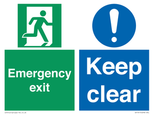 CB15415: Emergency exit keep clear