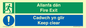 CB16437: Welsh English Bilingual Allanfa dân Cadwch yn glir / Fire exit Keep clear