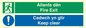 CB16437: Welsh English Bilingual Allanfa dân Cadwch yn glir / Fire exit Keep clear