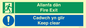 CB16437: Welsh English Bilingual Allanfa dân Cadwch yn glir / Fire exit Keep clear