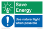 CC10643: Save Energy - Use natural light when possible