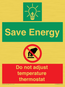 CC10648: Save Energy - Do not adjust temperature thermostat