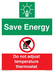 CC10648: Save Energy - Do not adjust temperature thermostat