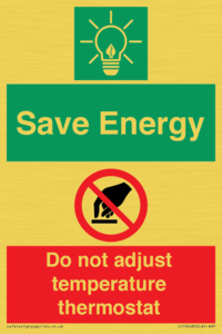 CC10648: Save Energy - Do not adjust temperature thermostat